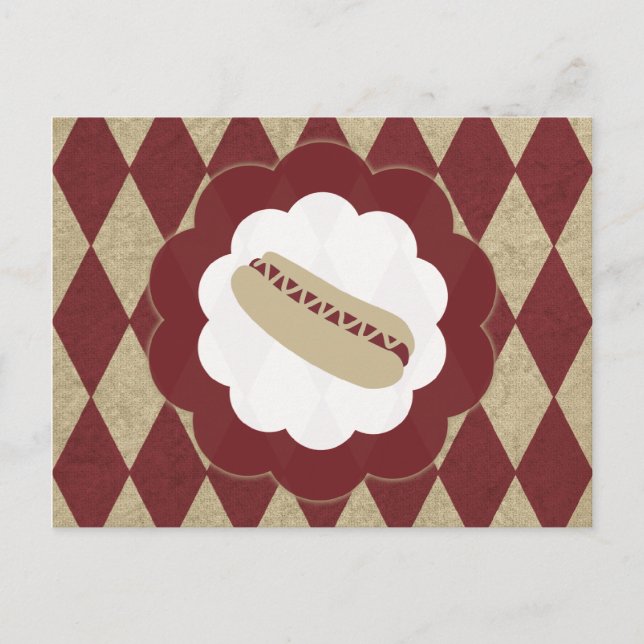 Carte Postale hot dog diamonds (Devant)