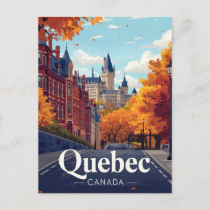 Carte Postale Hôtel de Château de la ville de Québec Monument Hi