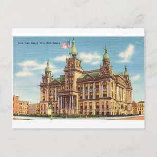 Carte Postale Hôtel de ville à Jersey City, NJ