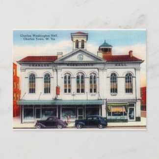 Carte Postale Hôtel de ville Charles, Charles Town, WV