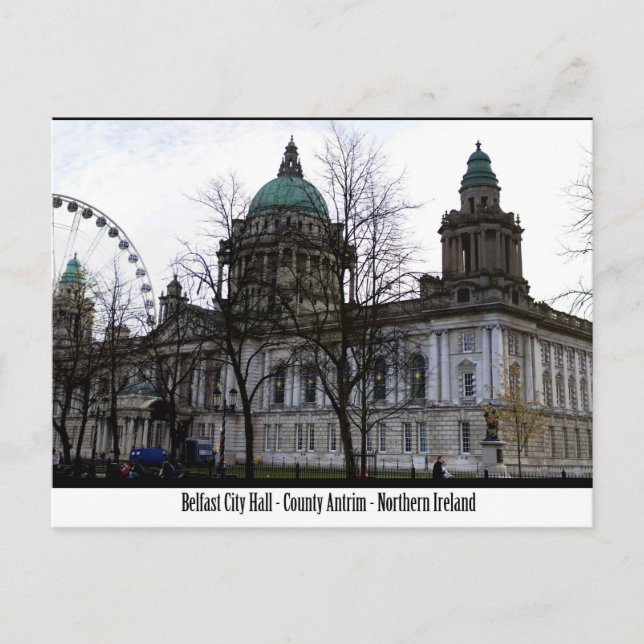 Carte Postale Hôtel de ville de Belfast (Devant)