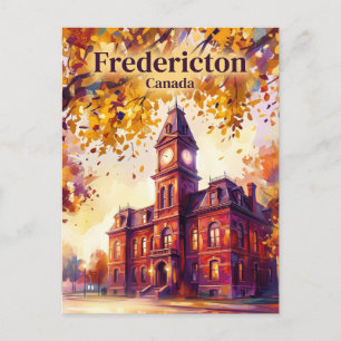 Carte Postale Hôtel de ville de Fredericton Canada