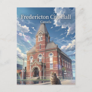 Carte Postale Hôtel de ville de Fredericton, Fredericton Canada