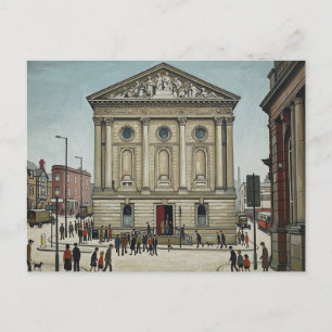 Carte Postale Hôtel de ville de Todmorden dans le style Lowry