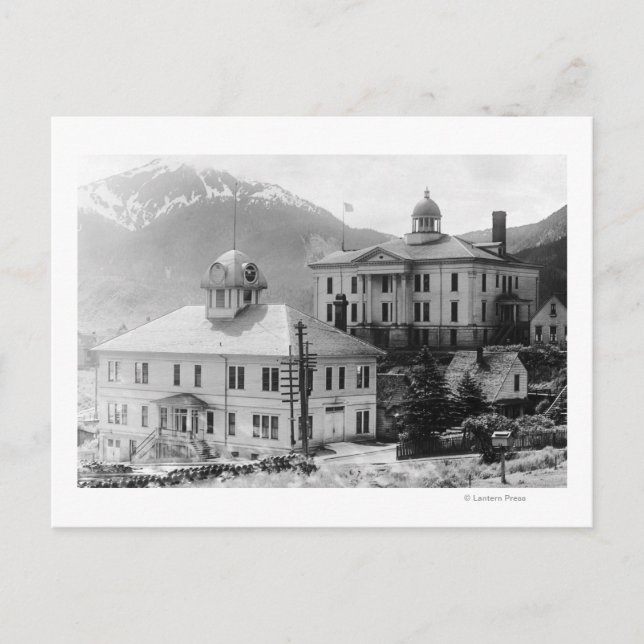 Carte Postale Hôtel de ville et palais de justice à Juneau (Devant)