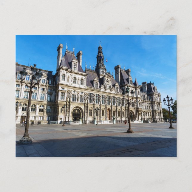 Carte Postale Hôtel de Ville. Hôtel de Ville de Paris - France (Devant)