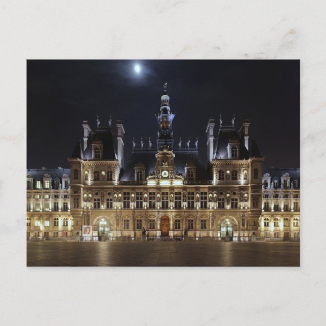 Carte Postale Hôtel de Ville Paris (Devant)