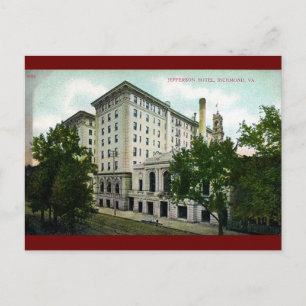 Carte Postale Hôtel Jefferson, Richmond, Virginie Vintage