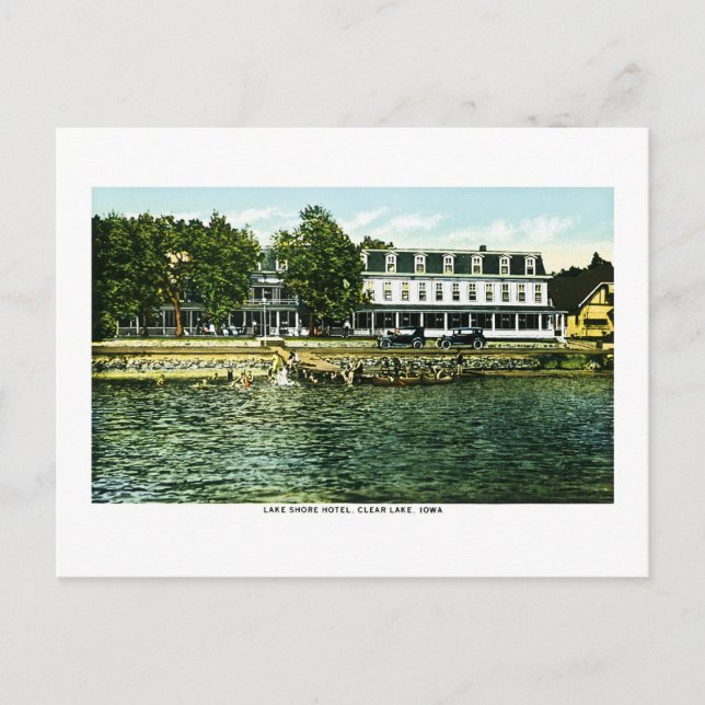 Carte Postale Hôtel Lake Shore, Clear Lake, Iowa (Devant)