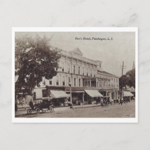 Carte Postale Hôtel, Patchogue, Long Island, New York Vintage