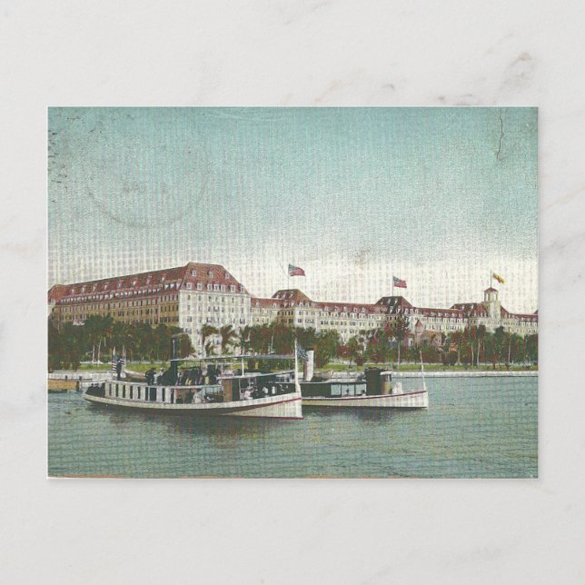 Carte Postale Hôtel Poinciana royal. Palm Beach, la Floride 1920 (Devant)