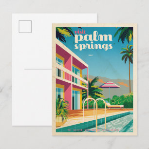 Carte Postale Hotel Retro Palm Springs