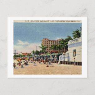 Carte Postale Hôtel Roney Plaza, Miami Beach, Floride Vintage