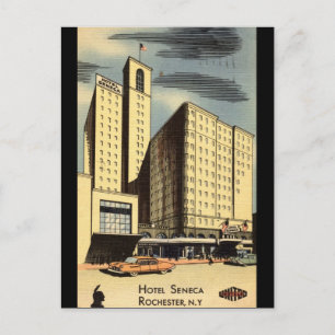 Carte Postale Hotel Seneca, Rochester NY Vintage