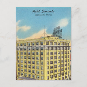 Carte Postale Hôtel vintage à Jacksonville, Floride