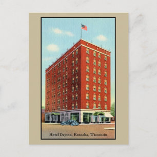 Carte Postale Hôtel vintage Dayton, Kenosha, Wisconsin