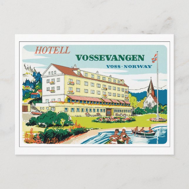 Carte Postale Hotel Vossevangen, Voss Norway (Devant)