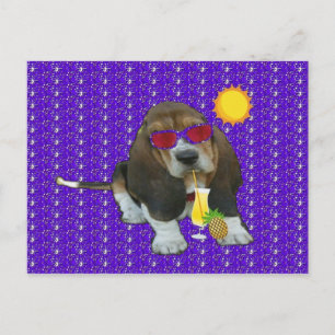 Carte postale Hound Sheldon Heure d'été