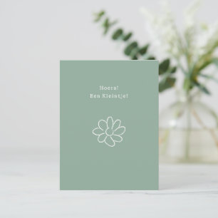 Carte Postale Hourra Une Nouvelle Petite Fleur De Bébé Citation