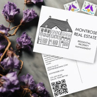 House Art Minimal QR Code Marketing immobilier