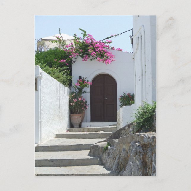 Carte Postale House de Lindos de capitaine (Devant)