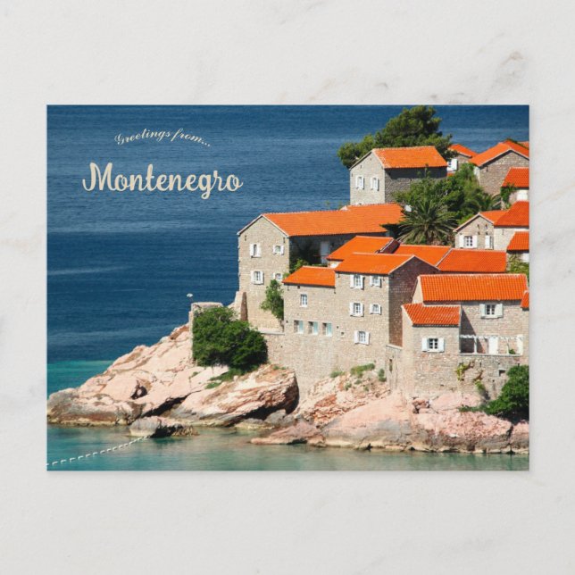 Carte Postale Houses in Montenegro (Devant)