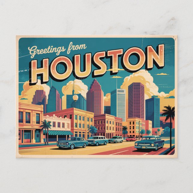 Carte postale Houston (Devant)