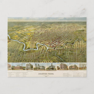 Carte Postale Houston 1891