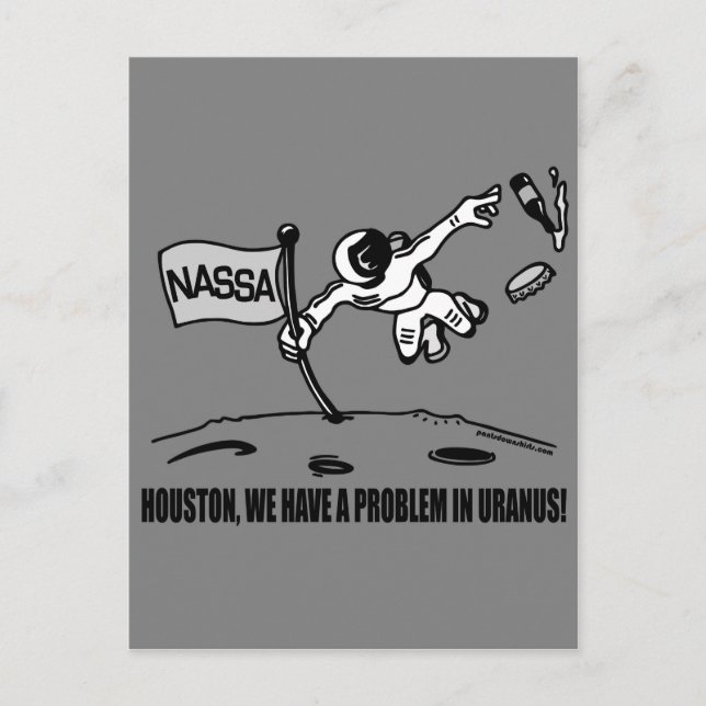 CARTE POSTALE HOUSTON NOUS AVONS UN PROBLÈME (Devant)