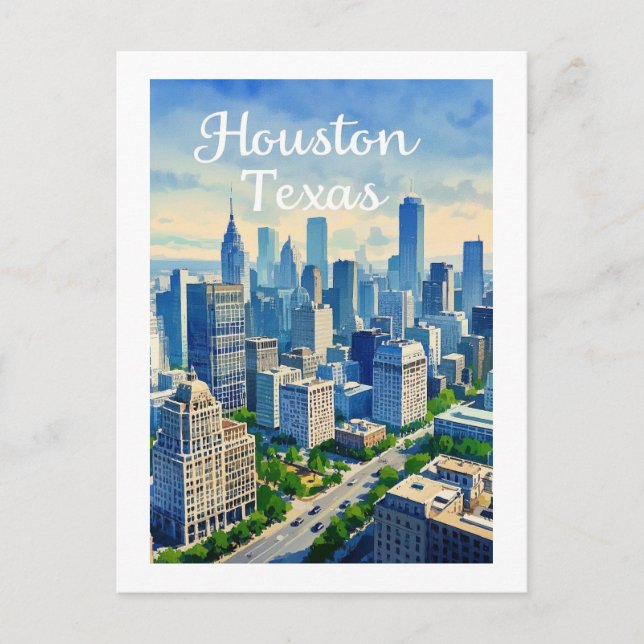 Carte postale Houston Texas (Devant)