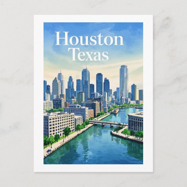 Carte postale Houston Texas (Devant)