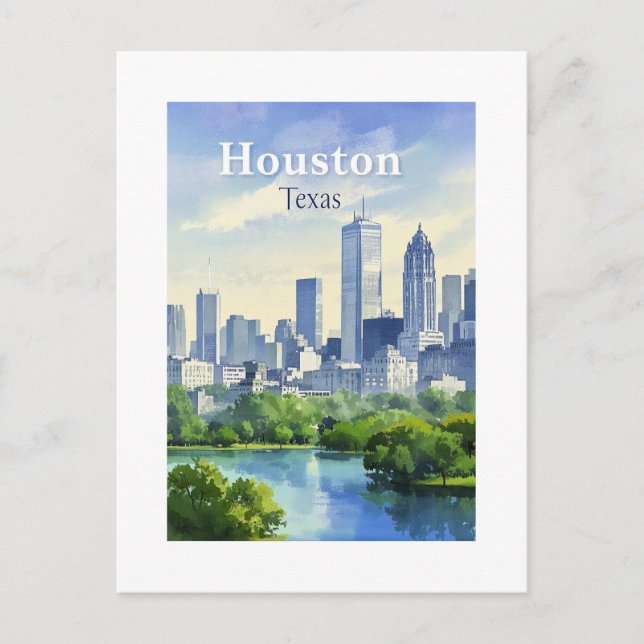 Carte postale Houston Texas (Devant)