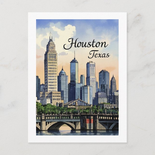 Carte postale Houston Texas (Devant)