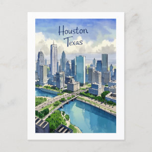 Carte postale Houston Texas
