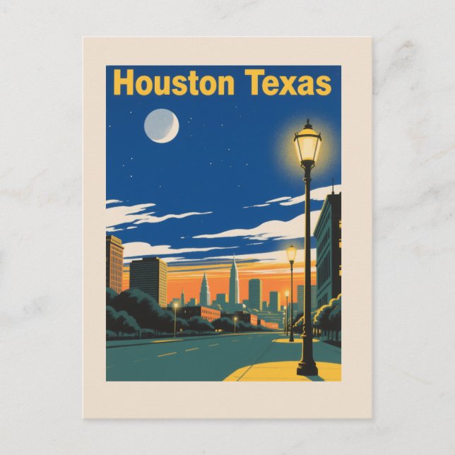 Carte Postale Houston Texas (Devant)