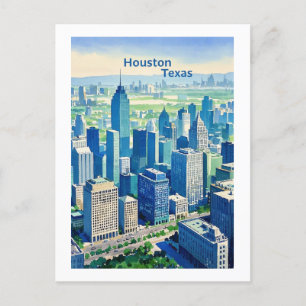 Carte postale Houston Texas