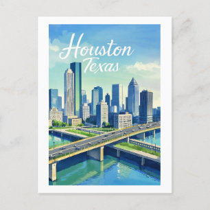 Carte postale Houston Texas