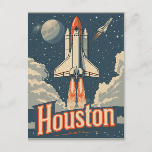 Carte Postale Houston, Texas Vintage