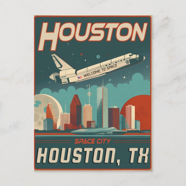 Carte Postale Houston, Texas - Vintage (Devant)