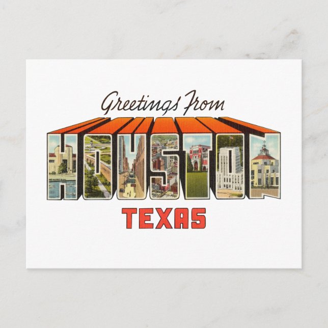 Carte Postale Houston TX (Devant)
