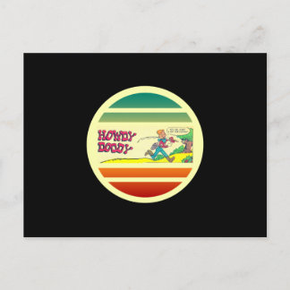 Carte Postale Howdy Doody Fishing Retro Comic Book