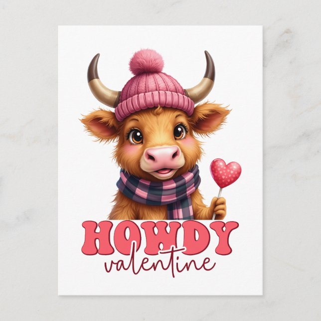 Carte Postale Howdy Valentine (Devant)