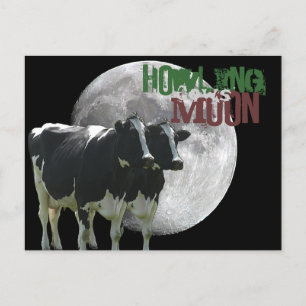 Carte Postale Howling Cows Moon