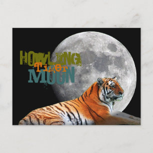 Carte Postale Howling Tiger Moon