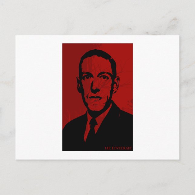 Carte postale HP Lovecraft Portrait (Devant)