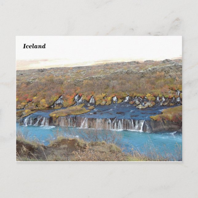 Carte Postale Hraunfossar, Islande (A) (Devant)