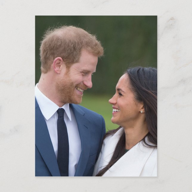 Carte Postale HRH Prince Harry et Meghan Markle Mariage royal (Devant)
