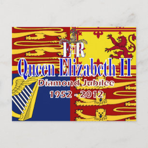 Carte postale HRH Queen Elizabeth Diamond Jubilee