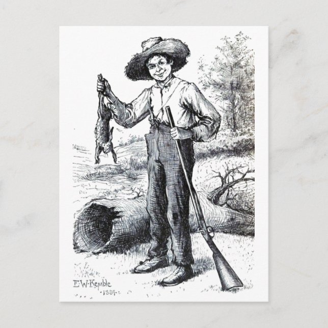 Carte Postale Huckleberry Finn (Devant)