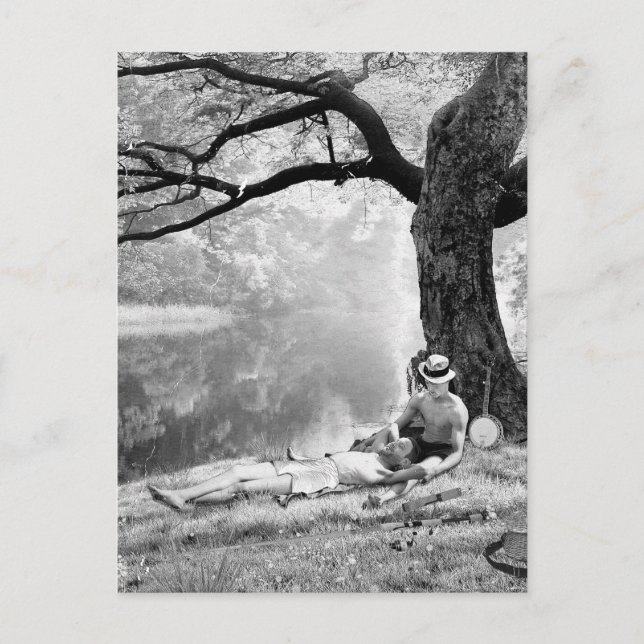 Carte Postale Huckleberry & Tom (Devant)